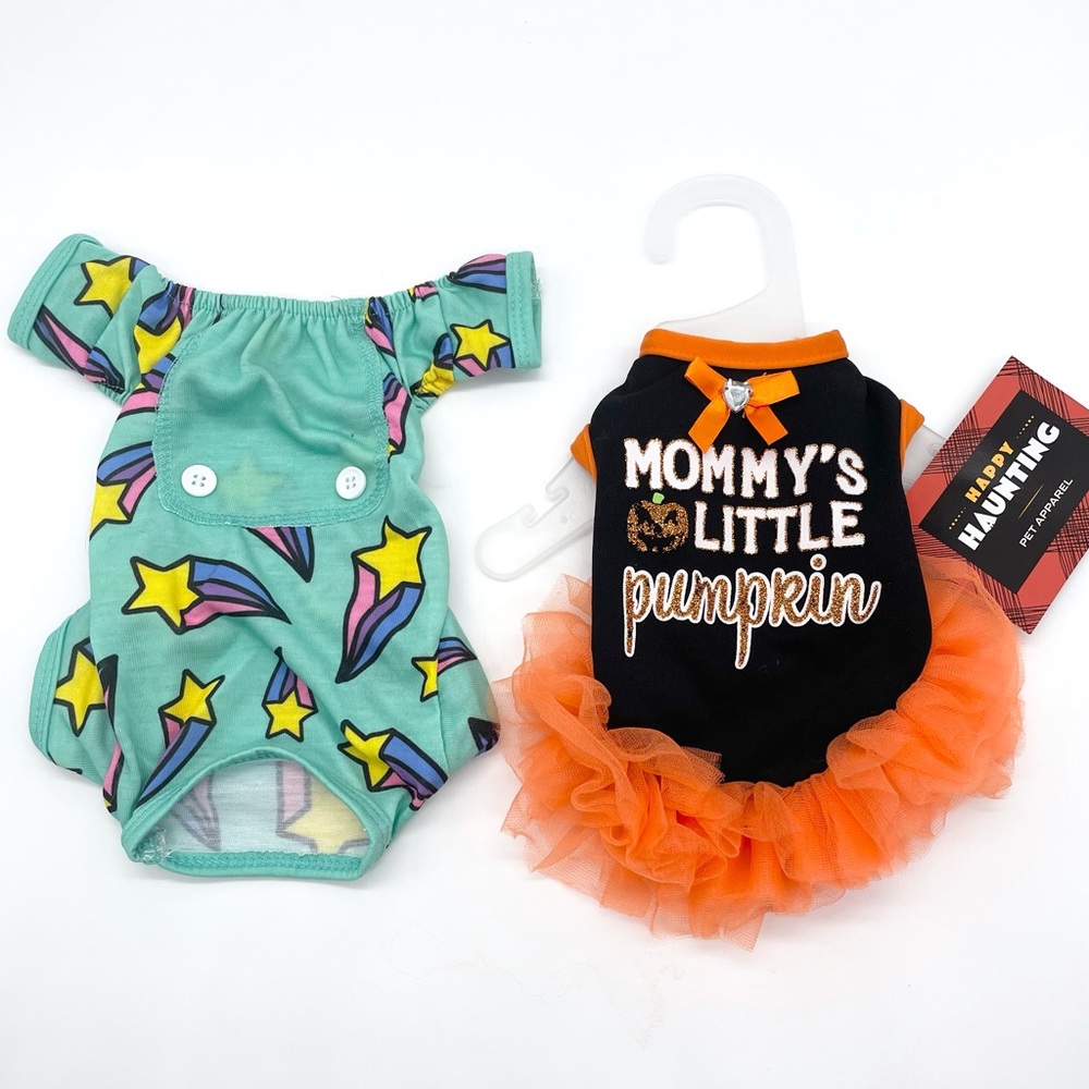 Dog Small Pet Small Dog Star Outfit Halloween Outfit Bundle